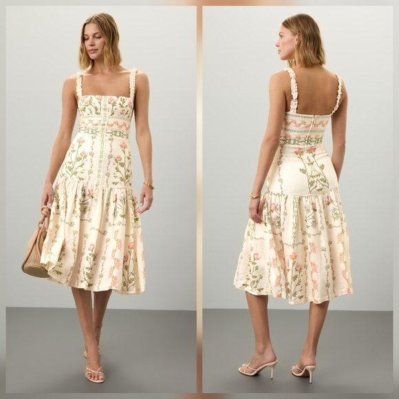 Agua by Agua Bendita Dresses & Skirts - Agua by Agua Bendita Nispero Dress Sleeveless Square neck Size M